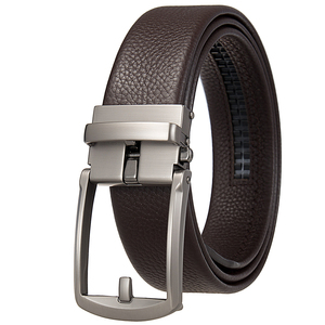 Cinturones de Cuero Vacuno para Hombre, Hebilla de Acero, Impermeables, Transpirables, de Alta Calidad, Lujosos, OEM Personalizables 2026 - Product Image 4