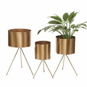 Macetero de Diseño Moderno, Cromado, Hecho a Mano, de Alta Calidad, para Interiores y Exteriores, Hogar, Hotel, Jardín - Product Image 1