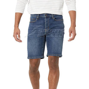 Shorts en jean décontractés en coton 100% sur mesure, nouveau style, couleur unie, fabriqués au Pakistan pour hommes - Product Image 2