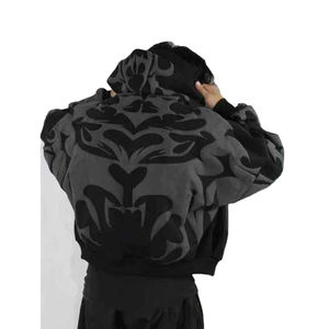 Sweat à capuche personnalisé pour hommes Sweats à capuche d'équipe personnalisés pour les vêtements de travail Collèges Broderie Strass Accent Expédition mondiale rapide - Product Image 4