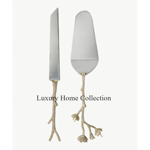 ชุดช้อนส้อมและช้อนโลหะสแตนเลสแบบทันสมัยชุดช้อนส้อมมีดมีดดีไซน์สวยงามเงางามมีด้ามจับ - Product Image 6