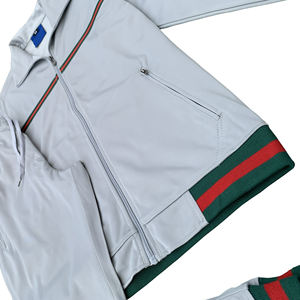 Vêtements de plein air pour hommes, survêtements deux pièces, survêtement hip hop, ensemble de vêtements de sport en polyester respirant - Product Image 5