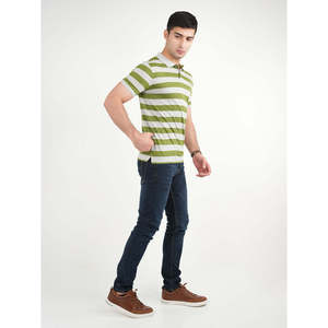 MEABH Summer for Polo Shirt Slim Fit High Quality Jersey Embroidered Logo Striped <b>Printed</b> Pattern Light-Colored Short Loose XL - Product Image 3