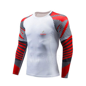 Rashguard pour homme à manches longues, couleur personnalisée, best-seller des fabricants professionnels (Spandex/Nylon respirant et à séchage rapide) - Product Image 3
