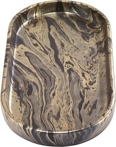 Bandeja de baño de resina marrón funcional con un diseño elegante perfecto para organizar productos de baño mientras agrega decoración a su espacio - Product Image 3