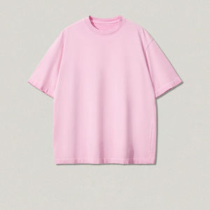 T-shirts en maille pour hommes grande taille de haute qualité, 100 % coton, poids lourd, délavé à l'acide, effet vieilli, décoloration au soleil, séchage rapide numérique - Product Image 6