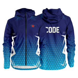 Veste coupe-vent de course à pied de haute qualité personnalisée, imperméable, respirante, coupe-vent, à capuche, fermeture éclair intégrale, légère - Product Image 3