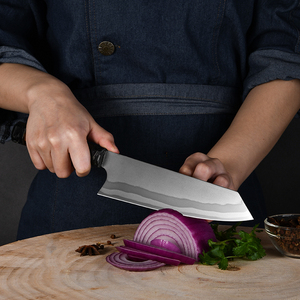 Couteau de chef personnalisé nouveau Oem meilleure cuisine en acier 8 pouces couteaux de cuisine en acier Damas avec manche en résine pour chef - Product Image 4