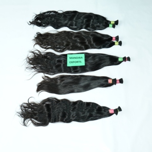 100% naturel Machine-Cuticule en vrac douce alignée vierge Temple indien Remy Extensions de cheveux comprend des boucles Afro de vague de corps droites - Product Image 6