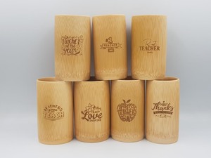 Tasse en bambou faite à la main écologique naturelle de gros - Product Image 3