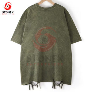 Camiseta Gráfica Extra Grande para Mujer, Lavada al Ácido, Personalizada, Directo de Fábrica, Spandex/Poliéster, Secado Rápido, Informal, para Verano - Product Image 2