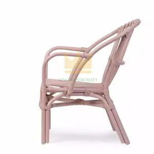 1950s منتصف القرن الحديثة السويدية كرسي من الخيزران للأطفال اليد صنع في فيتنام للطفل غرفة المعيشة