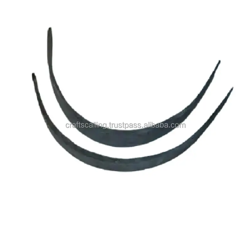 Beste natürliche Qualität Wasserbüffel-Horn lange Bogenstreifen 50-70 cm Horn für schwarze Farbe hergestellt aus Indien von Handwerk Berufung