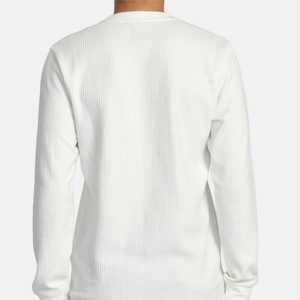 Camisa térmica ligera de algodón/fibra de bambú de manga larga para hombre, transpirable y cálida para uso diario, patrón impreso en capas - Product Image 3