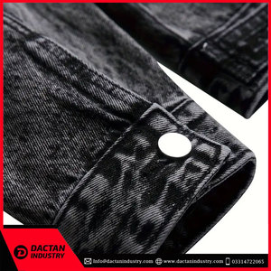 Vestes Jean d'Hiver Personnalisées pour Hommes Toile Denim avec Services OEM Conception Sans Col - Product Image 4