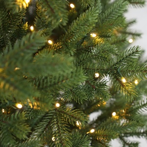 <span class=keywords><strong>Sapin</strong></span> de Noël artificiel pré-éclairé pour l'intérieur et l'extérieur, <span class=keywords><strong>sapin</strong></span> réaliste avec lumières <span class=keywords><strong>LED</strong></span> blanc chaud, support métallique, résistant aux intempéries - Product Image 5