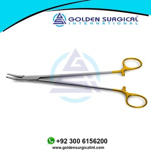 Heaney Porte-aiguille Poignée en or Inserts en carbure de tungstène Instruments de suture pour chirurgie vasculaire 24cm - Product Image 6