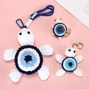 Llavero de tortuga pequeña de algodón tejido a crochet, adorno colgante para bolso, muñeco tejido a mano, transfronterizo, Spot Acki - Product Image 1