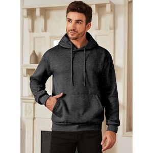 Sweat à capuche brodé personnalisé de haute qualité 300 GSM 80/20 coton en poly éponge française Vente en gros Sweats à capuche vierges avec impression bouffante Hommes - Product Image 6