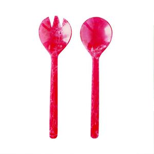 Servidor de ensalada de madera de acacia amarillo Juego de 2 SET DE SERVIDOR DE ENSALADA PRODUCTO INDIO HECHO A MANO TARIFA DE FÁBRICA DISPONIBLE - Product Image 3