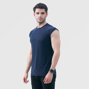 Débardeur sans manches pour homme, service OEM, pour la salle de sport, entraînement, séchage rapide, respirant, gris, musculation, sous-vêtements - Product Image 3