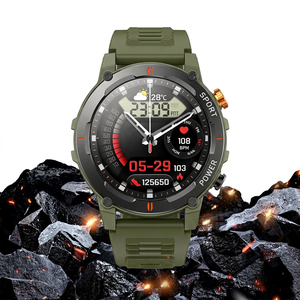 Montre connectée Sower avec écran IPS de 1,52 pouce, Bluetooth, fréquence cardiaque, pression artérielle, boussole, suivi de la forme physique, montre de sport unisexe - Product Image 2
