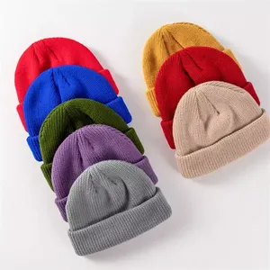 Gorro de Invierno de Punto Liso OEM, Color Sólido, Cálido, para Cabezas Grandes, para Hombre y Mujer, Nuevo Diseño de Moda, Mejor Diseño, Precio Bajo, Cómodo, Personalizable - Product Image 4