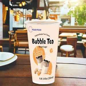 Tazas de té de burbujas de azúcar moreno de marca personalizada OEM listas para sus ingredientes - Product Image 2