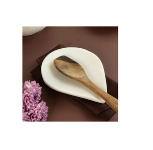 Cuchara de mármol Resto Mármol Color blanco Cuchara Tenedor Resto Soporte para cocinar Cuchara Organizador - Product Image 1