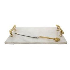 Bandeja de servicio de resina clásica con ricos tonos de ébano, brillo lujoso Sutil, no tóxico, duradero, ligero, ideal para comidas formales - Product Image 4