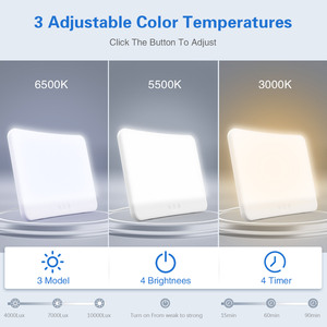 Lampada portatile 3000k-6000k Happy Mood Light dimmerabile Winter LED Night Lights Anti depressione SAD Therapy - Product Image 3