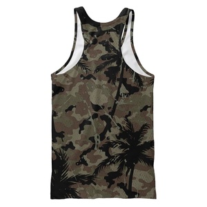 Camiseta sin Mangas Casual y Cómoda para Hombre, Estilo Singlet, Tejido Transpirable con Estampado de Camuflaje Completo, 100% Algodón, con Insignia - Product Image 3