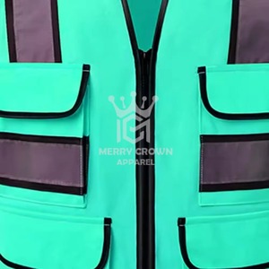 Chalecos de seguridad multifunción con logotipo personalizado al por mayor, transpirables, de alta calidad, éxito de ventas, material de poliéster Antiestático de varios tamaños - Product Image 4