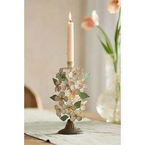 Candelabro de Hierro Hecho a Mano Inspirado en la Naturaleza, con 3 Portavelas Tipo Nido de Pájaro para Decoración de Sala de Estar o Consola - Product Image 5