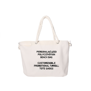 Borsa da Spiaggia Personalizzabile in Policotone Riciclato, Shopper Promozionale Personalizzabile - Product Image 2