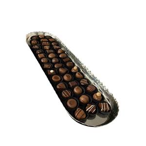 Bol à chocolat plaqué or de luxe, plat à bonbons, bol à chocolat moderne et élégant en métal pour la décoration de mariage, de fête et de la maison, en vente - Product Image 6