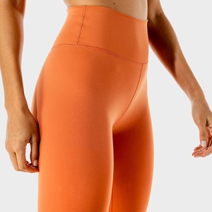 Dernières femmes taille haute Compression Leggings tissu tricoté Fitness Yoga porter dur travail jambières d'exercices - Product Image 5