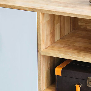 Minimalist Natural Wood Mobile Personal <b>Locker</b> 100x40x65cm-TCN68032 - Product Image 6