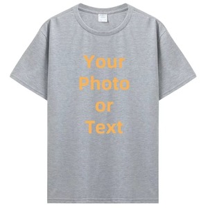 T-shirt personnalisé en coton de qualité supérieure Design personnalisé avec photo et logo Impression bricolage T-shirts cadeaux de qualité supérieure pour hommes - Product Image 4