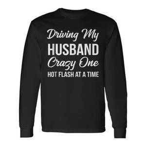 Husband Wife <b>Menopause</b> Hot Flash Long Sleeve T-Shirt For Women - Product Image 1