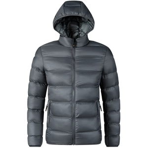 Veste matelassée personnalisée pour hommes avec col à capuche élégant, nouveau manteau, veste matelassée de créateur personnalisée pour hommes, 2025 - Product Image 6