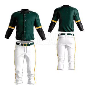 Uniforme de béisbol personalizado con tela transpirable de secado rápido que incluye logotipo personalizado para hombres - Product Image 1