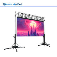 Kapalı açık Pantalla Led taşınabilir Led duvar P2.9 P3.91 yüksek parlaklık döküm alüminyum LED dolapları kiralama LED ekran