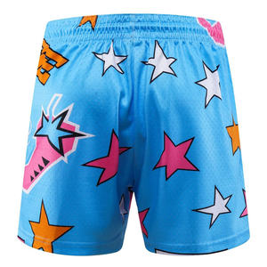 Short de basket-ball d'été pour hommes 100% Polyester Athletic Double Layer Mesh Shorts Custom Men's Solid Color Basketball Shorts - Product Image 4