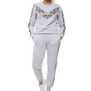 Conjunto Deportivo de Invierno para Mujer, Transpirable, de Algodón y Poliéster, con Estampado Técnico, Talla Grande, Pantalones Deportivos con Forro Polar y Logotipo - Product Image 5