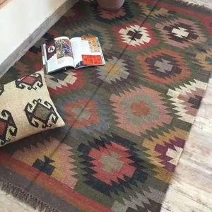 พรมปูพื้นสำหรับห้องนั่งเล่นผ้าปอกระเจาขนสัตว์ถักมือซักได้สำหรับบ้านทุกขนาดพร้อมจำหน่ายโดยโรงงาน - Product Image 4