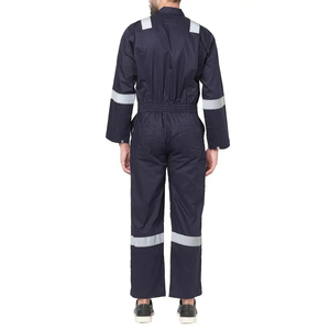 Orange Yellow Cotton CE Certified Workwear Hi Vis Long Sleeved Safety Coverall Unisex Outdoor Anti-Wrinkle Quick Dry Breathable - Product Image 3