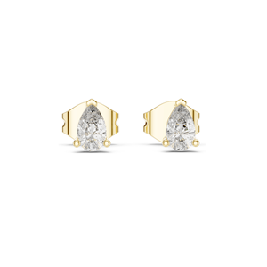 0.5 CT Lab Diamond <b>Teardrop</b> <b>Earrings</b> VVS-VS EF Clarity 18KT, 14KT, 10KT Gold & 925 Silver Rose, Yellow, White Gold & - Product Image 3