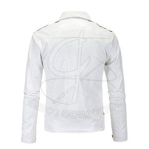 Veste en cuir enduit pour hommes avec col rond personnalisable et imperméable pour l'extérieur et l'hiver Style fantaisie - Product Image 2