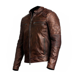 Ropa de hombre prendas de vestir a la moda abrigo 2025 Nueva chaqueta de cuero de piel chaqueta de bombardero para hombre chaqueta informal de gran tamaño de alta calidad - Product Image 2